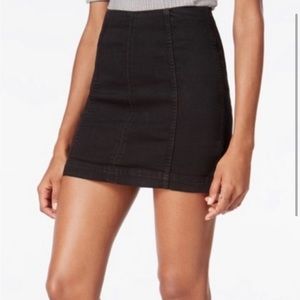 Free People Modern Femme Black Mini Skirt Size 2 Baddie Edgy Grunge